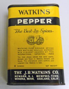 Watkins Pepper Tin